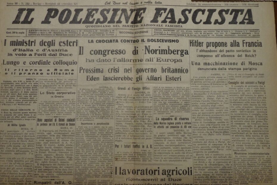 Il Polesine fascista del 1936
